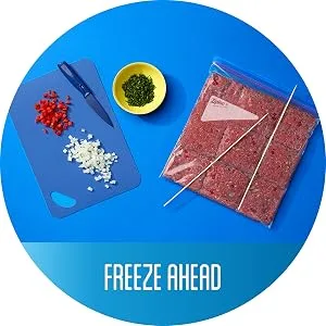 Ziploc Medium Food Storage Freezer Bags Grip 'n Seal Technology for Easier Grip Open and Close 75 Count - freeze
