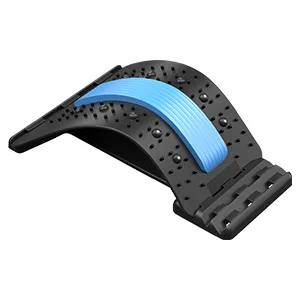 Back Stretcher, Lumbar Back Cracker Board Pain Relief Device, Multi-Level Lumbar Back Massager, Pain Relief for Herniated Disc, Sciatica, Scoliosis, Lower and Upper Lumbar Support Stretcher Black - product information 5