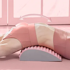 Back Stretcher Pillow - Dr. Approved for Back Pain Relief, Lumbar Support, Herniated Disc, Sciatica Pain Relief, Posture Corrector, Spinal Stenosis, Neck Pain, Support for prolonged Sitting (Pink) - accupressure ice abs joint cream eligible muscles hsa balls de tool rollers acupuncture espalda