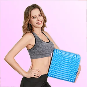 Back Stretcher Pillow - Dr. Approved for Back Pain Relief, Lumbar Support, Herniated Disc, Sciatica Pain Relief, Posture Corrector, Spinal Stenosis, Neck Pain, Support for prolonged Sitting (Pink) - foot wedge sciatica hip nerve leg seat shoulder bed spine device heating sleeping acupressure machin