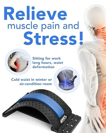 Back Cracker Neck Stretcher (2-1) Back Stretcher for lower back pain relief Neck Cloud for cervical traction Chiro Board back popper Back Cracker Board Neck hump corrector Neck Cracker Back Stretch Back &Neck Stretcher Combo - Innostretch back stretcher for pain relief neck stretcher for pain relier
