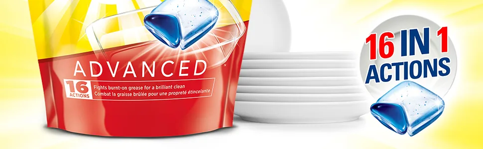 SUNLIGHT Advanced Dishwasher Detergent 72 count - Mod2