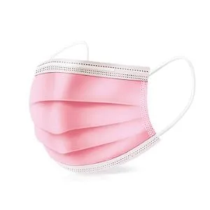 3-Ply Disposable Face Masks Pack of 50 - Pink Masks