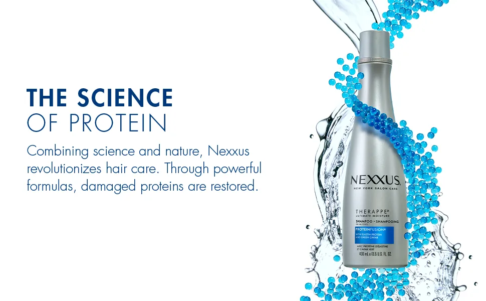 Nexxus Shampoo and Conditioner Combo Pack Therapy Humectress 33.8 Ounce - The science of protein