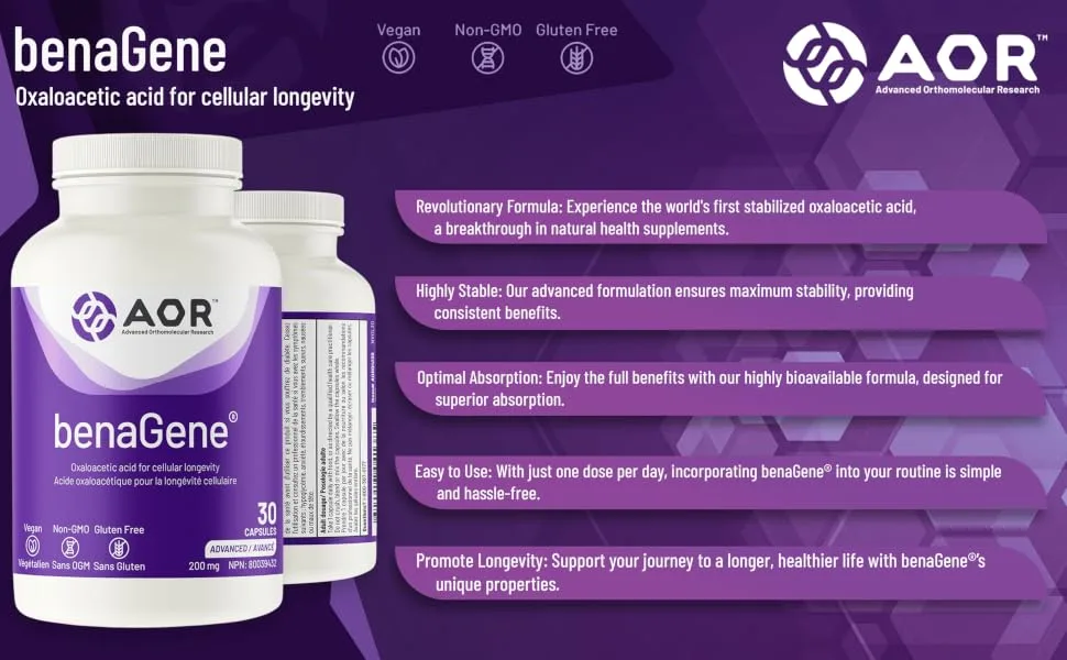 AOR - Benagene Capsules - 30 Count - B01N9666TZ