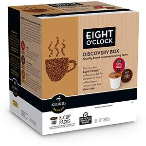 Eight O'Clock Discovery Box K-Cup Coffee Pods 40 Count For Keurig Coffee Makers (Pack of 1) Unflavored 40 count (Pack of 1) - product information 2