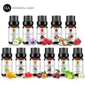 Fruit Essential Oil Top 11 Set - Strawberry Coconut Raspberry Mango White Musk Apple Freesia Lime Cherry Passion Watermelon 11-pack - product information 14