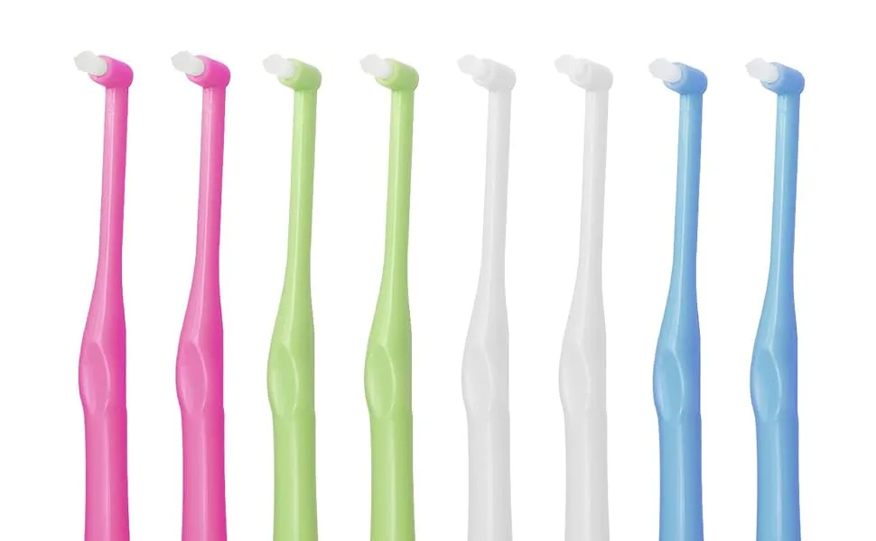 Chargenyang 8 PCS Interspace Toothbrush for Teeth Detail Cleaning and Braces Clean Soft and Compact Trim Tooth Toothbrush Rose Red Blue White - product information 2