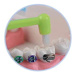 Chargenyang 8 PCS Interspace Toothbrush for Teeth Detail Cleaning and Braces Clean Soft and Compact Trim Tooth Toothbrush Rose Red Blue White - product information 6