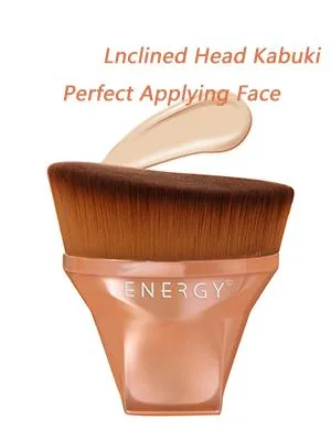 Foundation Makeup Brush Angled Kabuki Face Blush Liquid Powder Foundation Brush for Blending Flawless Liquid Cream or Setting Powder Cosmetics with Bonus Protective Case (Rose Gold) - product information 30