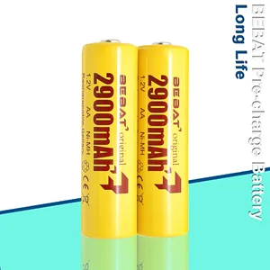 BEBAT Rechargeable Batteries AA (2023 New Version) AA Batteries 2900mAh High Capacity Low Self Discharge Ni-MH 1.2V Double A Rechargeable Batteries (8 Pack) - AA battery