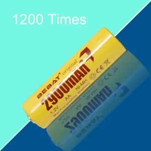 BEBAT Rechargeable Batteries AA (2023 New Version) AA Batteries 2900mAh High Capacity Low Self Discharge Ni-MH 1.2V Double A Rechargeable Batteries (8 Pack) - AA battery