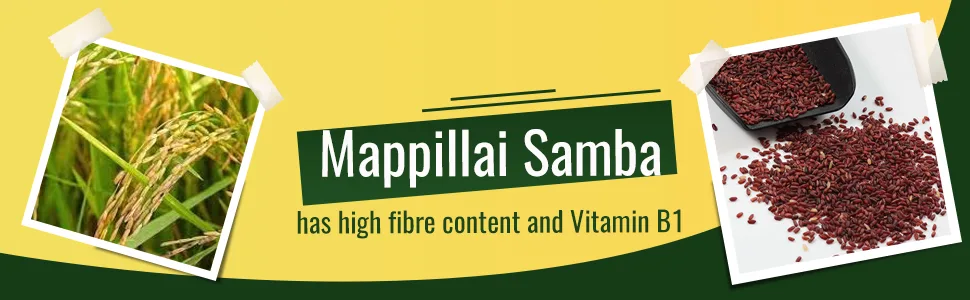 B&B Organics Mappillai Samba Hand Pounded Red Rice,1 kg/2.2 pound - product information 1