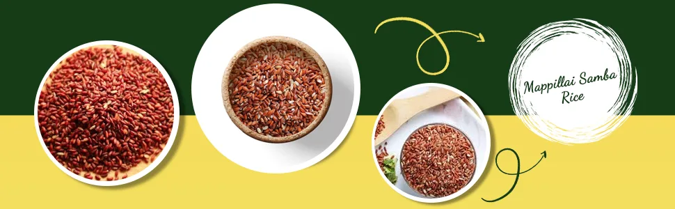 B&B Organics Mappillai Samba Hand Pounded Red Rice,1 kg/2.2 pound - product information 3