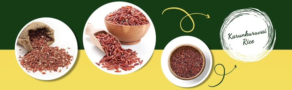 B&B Karunkuruvai (Black Rice), 1 kg/2.2 Pound - product information 1
