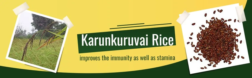 B&B Karunkuruvai (Black Rice), 1 kg/2.2 Pound - product information 3
