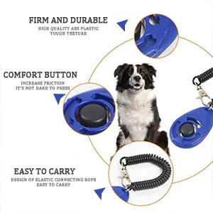 pengxiaomei 4 Pcs Dog Training Clicker Pet Training Clickers Set with Wrist Strap for Train Dog Cat Bird or Other Pets - product information 2