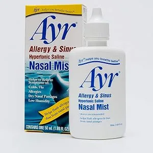 AYR Allergy & Sinus Hypertonic Saline Nasal Mist, White, 1.69 Fl Oz - product information 2
