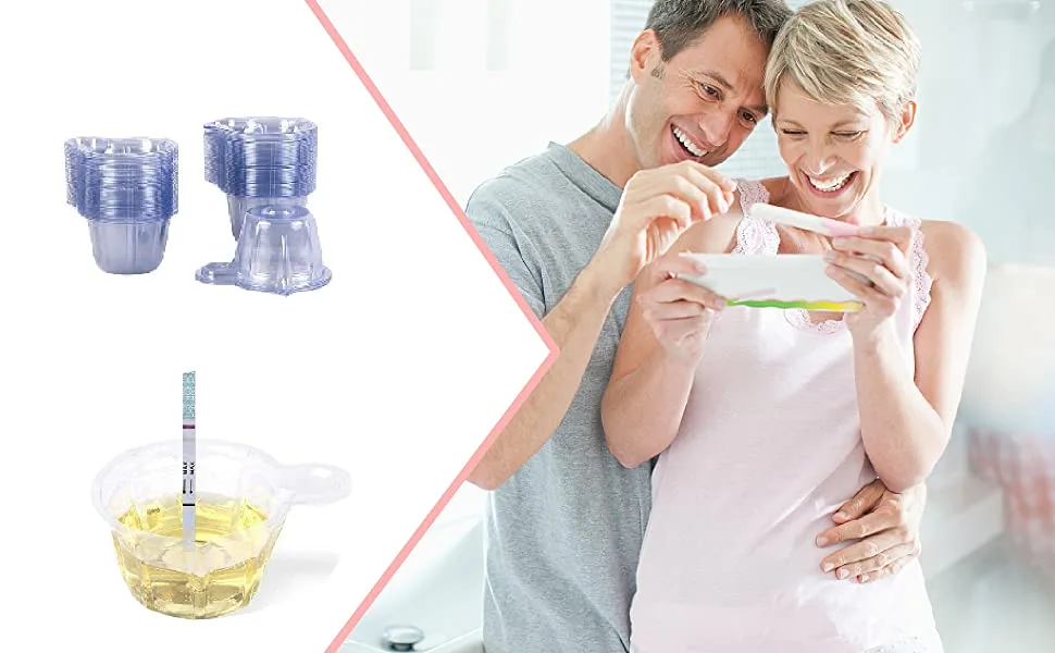 150 Pack 40ml Urine Cups Plastic Disposable Easy to Collect Urine Specimen Cups for Easy to Collect Ovulation Test PH Test Pregnancy Test - 150 Pack 40ml Urine Cups