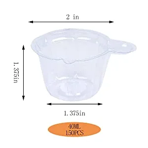 150 Pack 40ml Urine Cups Plastic Disposable Easy to Collect Urine Specimen Cups for Easy to Collect Ovulation Test PH Test Pregnancy Test - 150 Pack 40ml Urine Cups