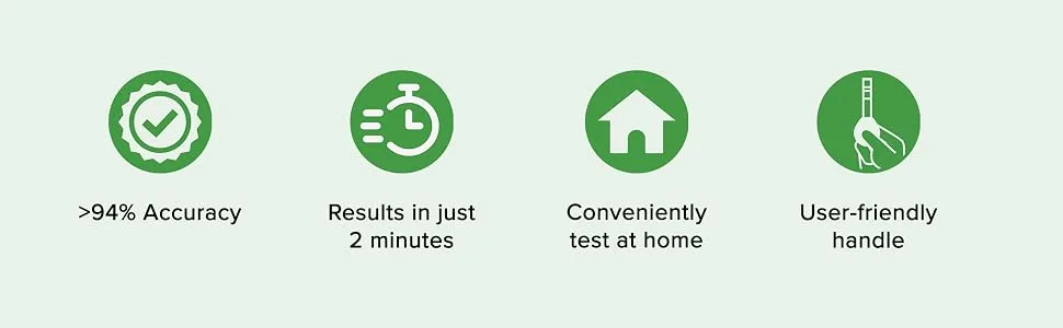 BTNX Rapid Response Urinary Tract Infection (UTI) Test Strips with Handles - Rapid Home Self Testing Kit - Accurate Results in 1-2 Minutes Easy to Use (9 Pack) - UTI features highlight