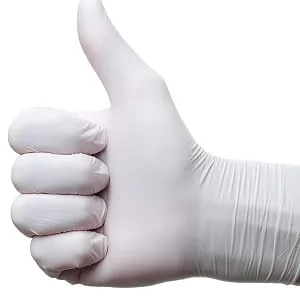Multi Purpose Nitrile Gloves White XLarge Powder Free Pack of 100 White - white gloves