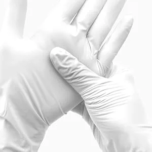 Multi Purpose Nitrile Gloves White XLarge Powder Free Pack of 100 White - White nitrile Gloves