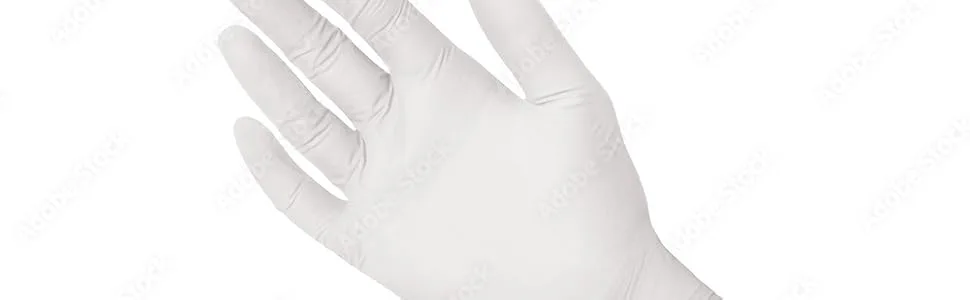 Multi Purpose Nitrile Gloves White Large Powder Free Pack of 100 White - Whiote Gloves
