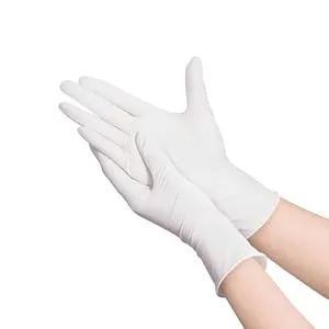 Multi Purpose Nitrile Gloves White Large Powder Free Pack of 100 White - White nitrile gloves