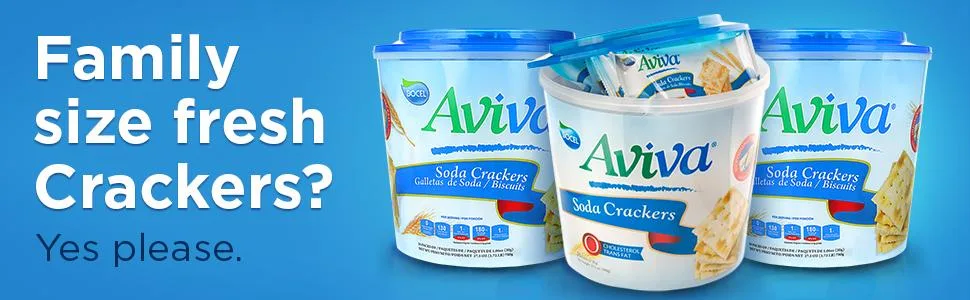 Aviva Soda Crackers 27.5 oz. - Banner Aviva Amazon