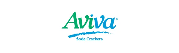 Aviva Soda Crackers 27.5 oz. - Logo Aviva
