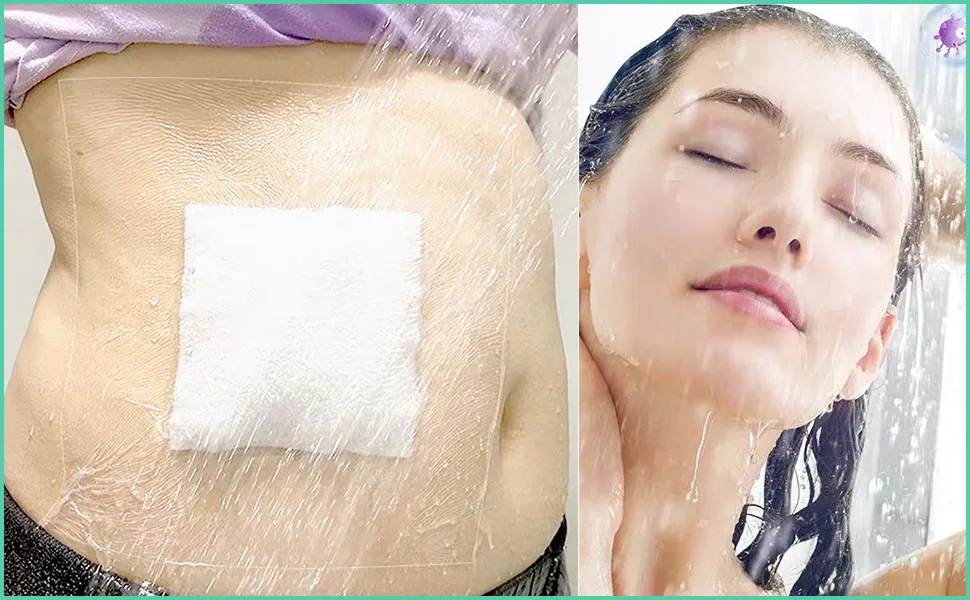Large Waterproof Wound Dressings Pads Incision Bandage Patch Shower Wound Cover Protector with Absorbent Gauze-6Pack - product information 5