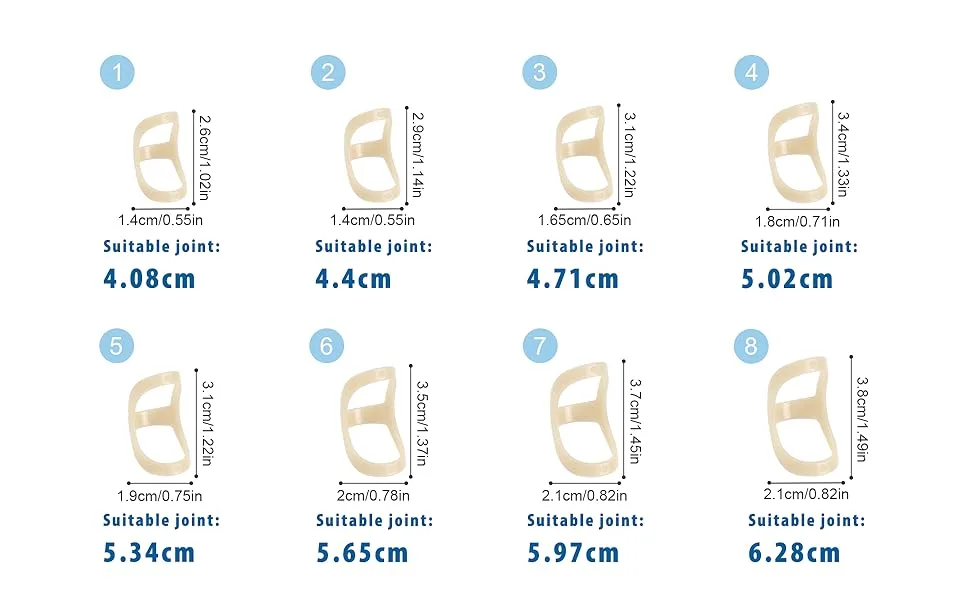 5Pcs Finger Splint Trigger Finger Splint Comfortable Trigger Finger Splint Thumb Brace to Support and Protection for Arthritis Trigger Finger Thumb and Other Finger Conditions(6 7 8 9 10 Sizes) - finger protector