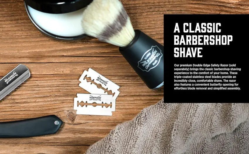 Wilkinson Sword Vintage Double Edge Safety Razor Blades Pack of 10 - classic shave, double edge razor, safety razor, merkur, gillette, razors, badger brush, shave brush