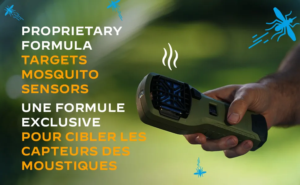 Thermacell Portable Mosquito Repeller Highly Effective Mosquito Repellent Includes 12 Hours of Long Lasting Refills No Spray No DEET No Open Flame Scent-Free Bug Spray Alternative Black Camo Pack - Portable Banner 1