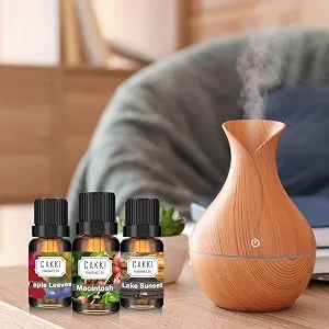 Autumn Essential Oils for Diffusers for Home, CAKKI Fragrance Oils Set, 6 Fall Scents, Natural Aromatherapy Oils, for Candles Making, for Soaps Making, for Humidifiers, 6x10 ml - Autumn A+4