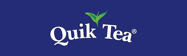 QuikTea Masala Chai Tea Latte - 10 Count Single Box - All Natural & Preservative Free Authentic Instant Chai Masala 10 Count (Pack of 1) - Quik Tea Logo Banner