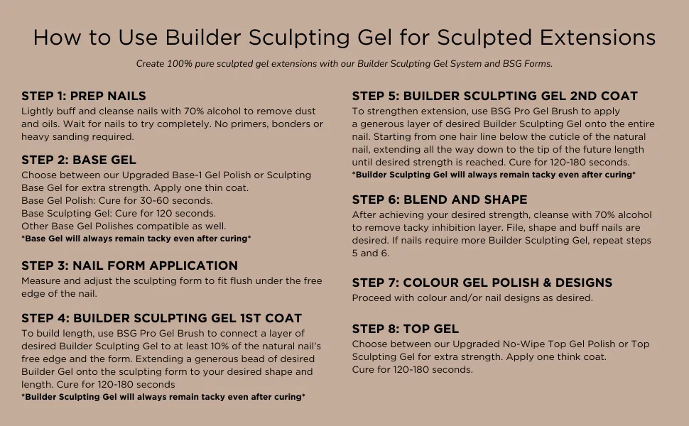 Builder X Sculpting Gel - Sculpted Extensions