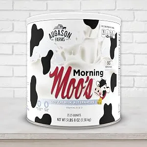 Augason Farms Morning Moo's Low Fat Milk Alternative 56 oz #10 Can - product information 2