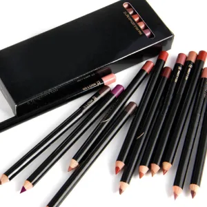 Matte Lip Liner Pencil Set -12pcs/set NICEFACE Waterproof Long-lasting Lip Liner Pencil Lipliner Pen Makeup Cosmetic - lip pencil
