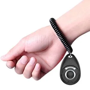 Dogs Clicker 2 Pcs Diyife Clickers for Dog Training with Wrist Strap Clicker Training for Dog Puppy Cat 2 pack Black&white - product information 18