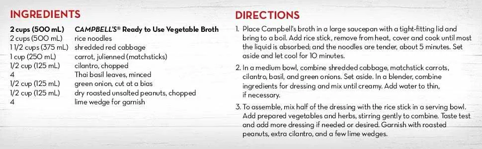 Campbell's Vegetable Broth 900ml 12-Count 1 count (Pack of 12) - product information 7