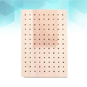 Garneck 3pcs Dangle Store Wooden Foundation Microwavable Cake Plate Wooden Plugboard Clay Tool Base mediumx3pcs As Shownx3pcs - product information 1