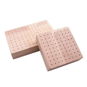 Garneck 3pcs Dangle Store Wooden Foundation Microwavable Cake Plate Wooden Plugboard Clay Tool Base mediumx3pcs As Shownx3pcs - product information 2