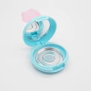 CIMAXIC 1 Set 2pcs portable powder container loose powder container makeup powder filling Packing box 6.1x6.1cm Blue - product information 3