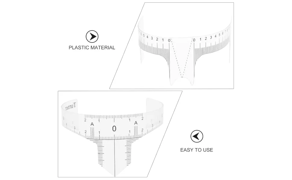 Outanaya 10pcs Eyebrow Design Ruler Beauty Tools Eyebrow Measurer Eyebrow Shape Face Ruler Eyebrow Trimming - product information 6