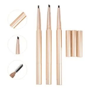 CIMAXIC 3pcs double ended eyebrow pencil black pencils cosmetic eyebrow pencil Makeup Supplies Rose neutral - product information 1
