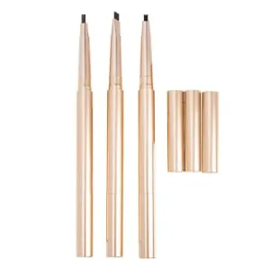 CIMAXIC 3pcs double ended eyebrow pencil black pencils cosmetic eyebrow pencil Makeup Supplies Rose neutral - product information 2