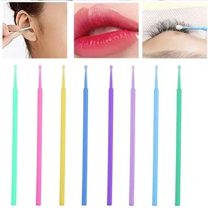 800Pcs Disposable Micro Brushes Applicator Fine Micro Applicator Brushes Microswabs Long-tip Microbrush Applicators for Eyelash Extensions Eye Dental Personal Care (8 Colors) - product information 5