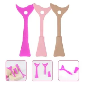 DRESSOOS 3pcs eyeliner eyeshadow baffle lash supplies eyeliner helper lash shield applicator tool protection - product information 5